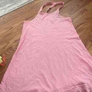 Cute pink mini dress or bathing suit cover up